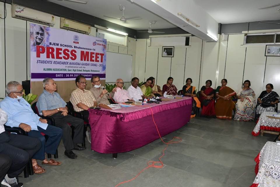 BJEM SCHOOL organised successful press meet to highlight the inspiring Gandhi Jayanti program initiated by BJEM School and Badagada High School.