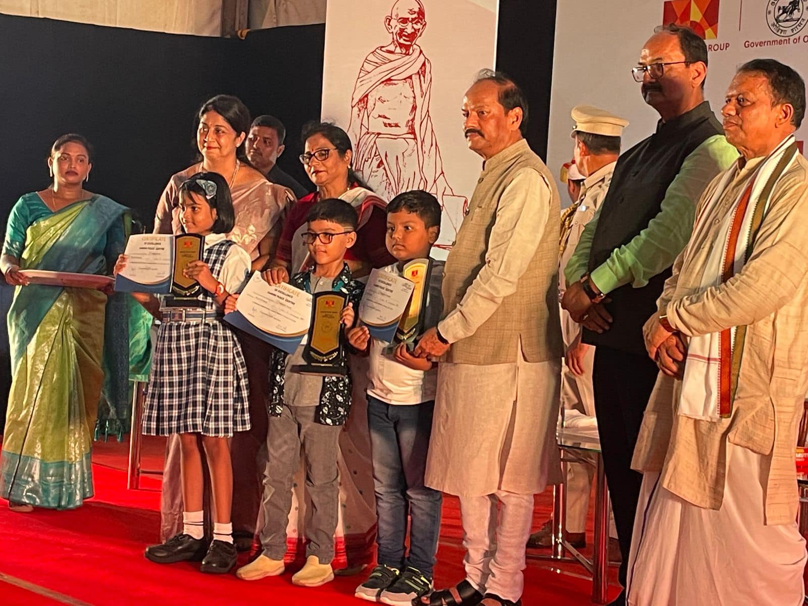 Our young artists from Primary Block shined bright at the Bjem Child Artist competition organized by the Gandhi Peace Centre, Khandagiri, Bhubaneswar.