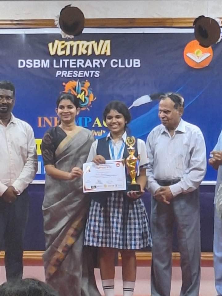 Our talented students participated in the Inter-school Literary Fest, INKIMPACT, hosted by DAV School of Business Management and their Literary club 