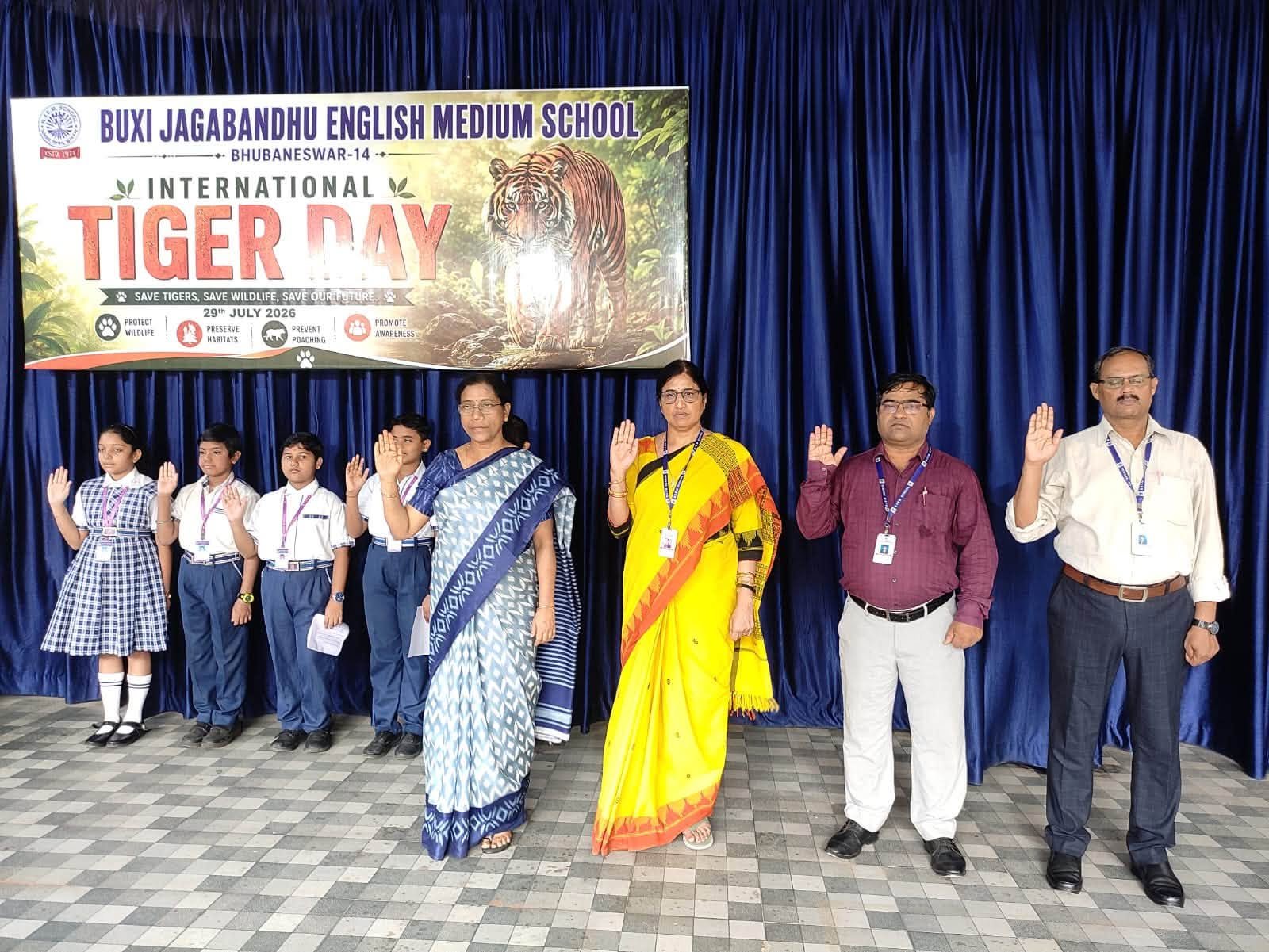 International Tiger Day Observed in BJEM SCHOOL Assembly
