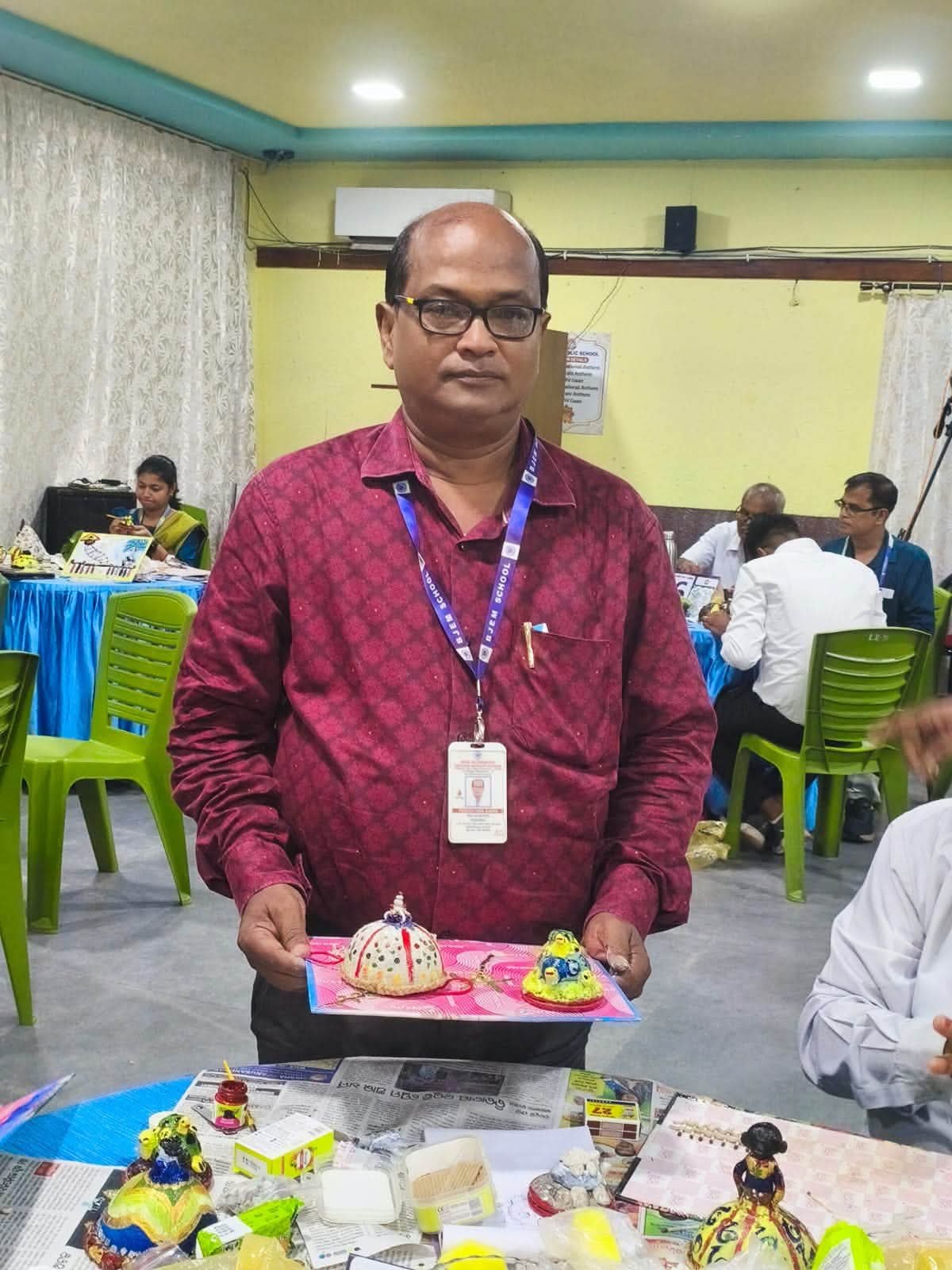 Mr. Purusottam Sahu, Science attended 1 day Capacity Building Workshop on Natural Craft & Eco-friendly at LR DAV Gandarpur, Cuttack